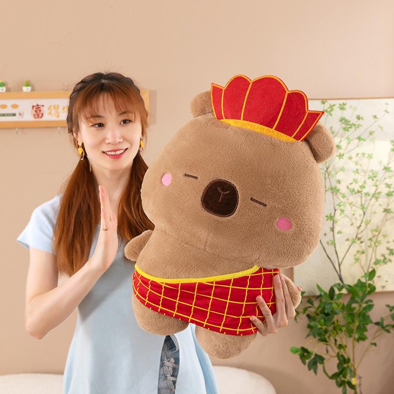 Cartoon Journey To The West Capybar Plush Toys Children's Birthday Gift Show Monkey Old Pig Props Monk Ornaments