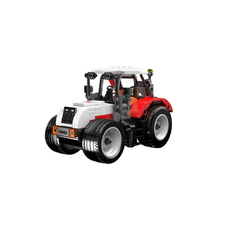Mould King 24093 Wheel Loader Agricultural Trailer Building Blocks Mini Engineering Vehicles Model Desktop Ornaments Toys Gifts
