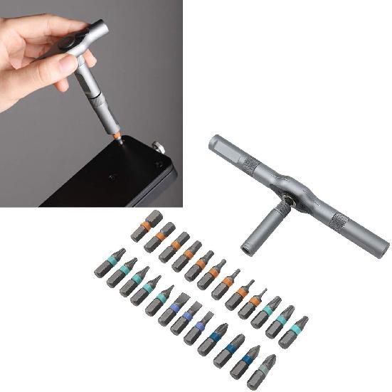 Ratchet Screwdriver Set Nut and Screwdriver Tool Set Small Ratchet Repair Screwdriver Set Rotatable Ratchet Handle Portable Furniture Computer