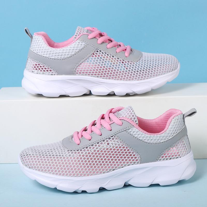 

Кроссовки Дышащие туфли из одинарной сетки с вырезами Беговые кроссовки Легкие повседневные туфли для путешествий на мягкой подошве 41