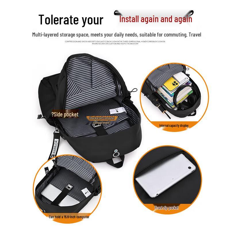 Warrior Men's Multi-purpose Large Capacity Backpack