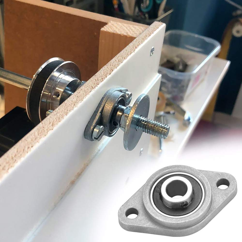 20/1pc Zinc Alloy Pillow Block Bearing KP08 KFL08 8mm Inner Bore Shaft Bearings Bracket Self-Alignment Mounted Ball Bearings