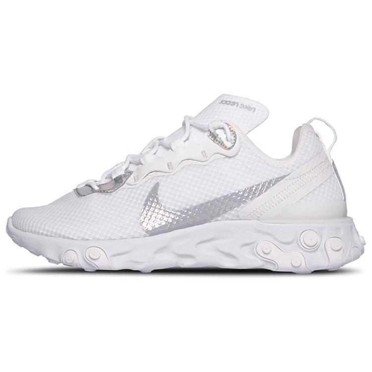 (WMNS) Nike React Element 55 White Iridescent Women s CN0147-100 EU 36.5