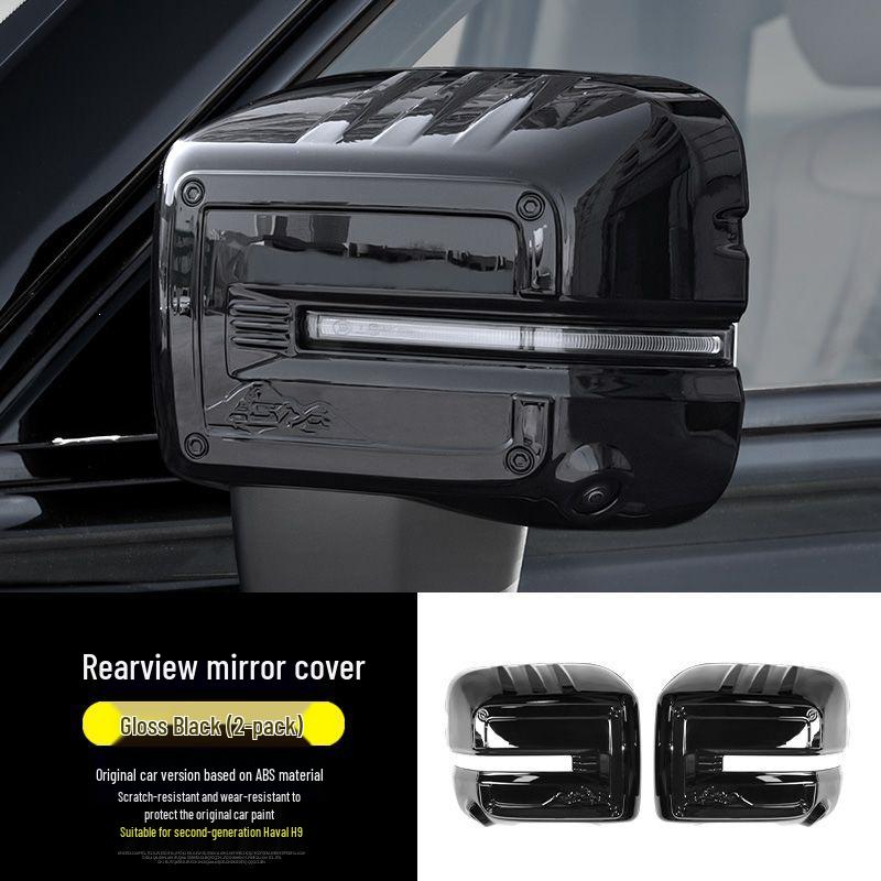 Fits 24 Haval H9 Models: Rearview Mirror Cover for Gen 2 H9 Modified Exterior Second Generation Haval H9
