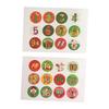 NOLITOY 480 Christmas Number Stickers Round Sealing Adhesive Decals Cookie Bag Packaging Labels Elk Star Pattern Gift Box Decoration
