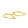 925 Silver Pentagonal Rhombus Geometric Hoop Earrings for Women S925 Wedding Party Jewelry Gift Aretes De Mujer