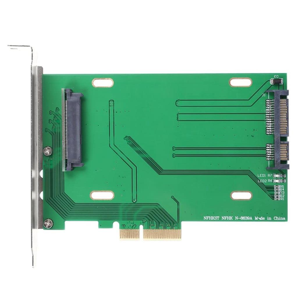 CY PCI - U.2 U2 Kit SFF-8639 Host Adapter for Intel Motherboard & 750 NVMe PCIe SSD, E 3.0 X4 Lane