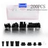 200pcs 2.54mm Terminal Connector Kit With 2P 3P 4P 5P Male Female Header For Electrical Equipment Accessories