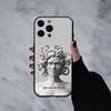 Medusa Griechische Mythologie Schau Mich An Handyhülle Für iPhone 17pro, 16,15,14,13,12,11 X XR Plus,Andere Weiche Schwarze Hülle