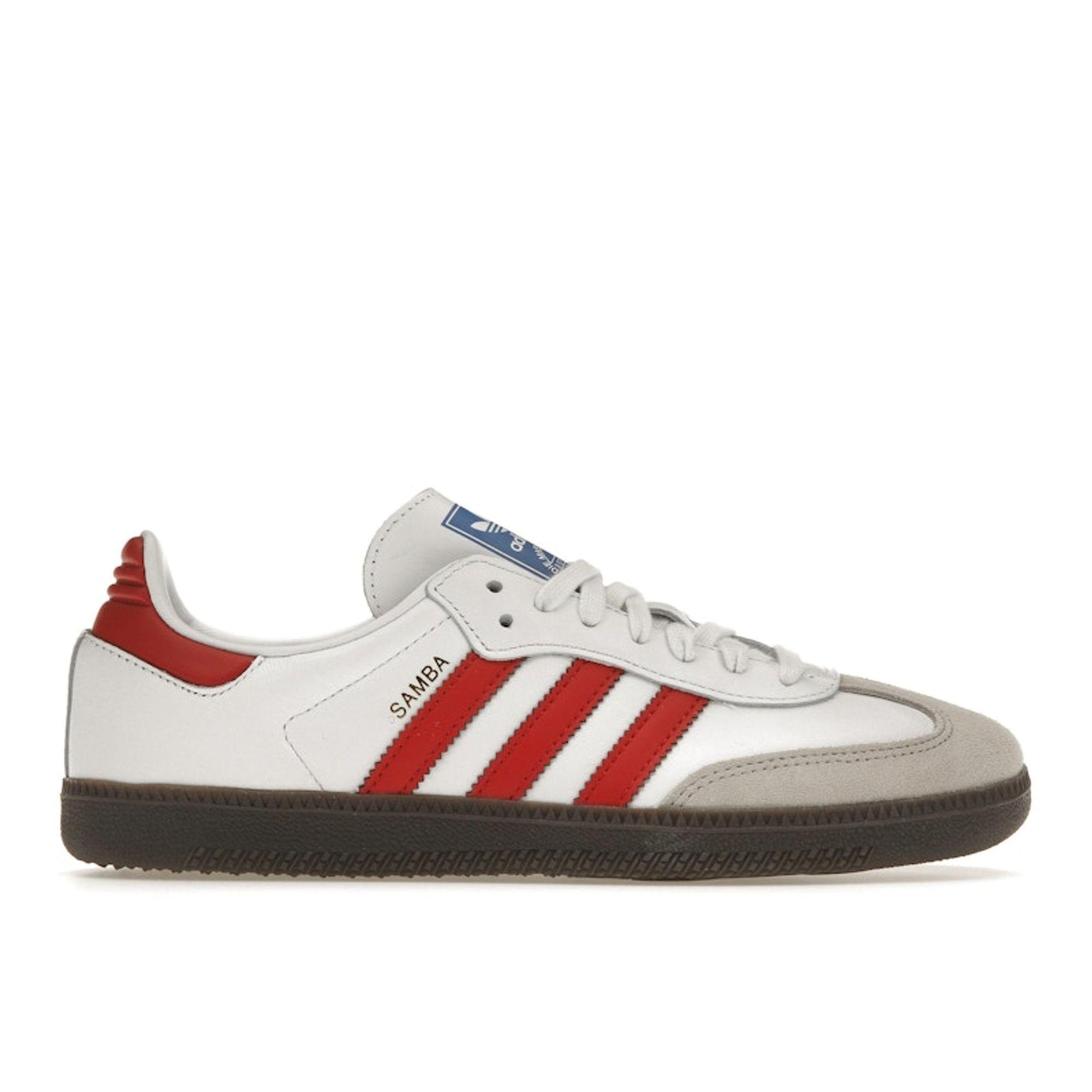 Adidas Samba OG White Scarlet Unisex Sneakers Cloud-White Better-Scarlet Supplier-Colour IG1025 cm