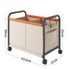 Toy Storage Basket with Four-wheels Sundries Storage Box Bedside Rack Large Capacity Trolley for Bedroom University Dormitory