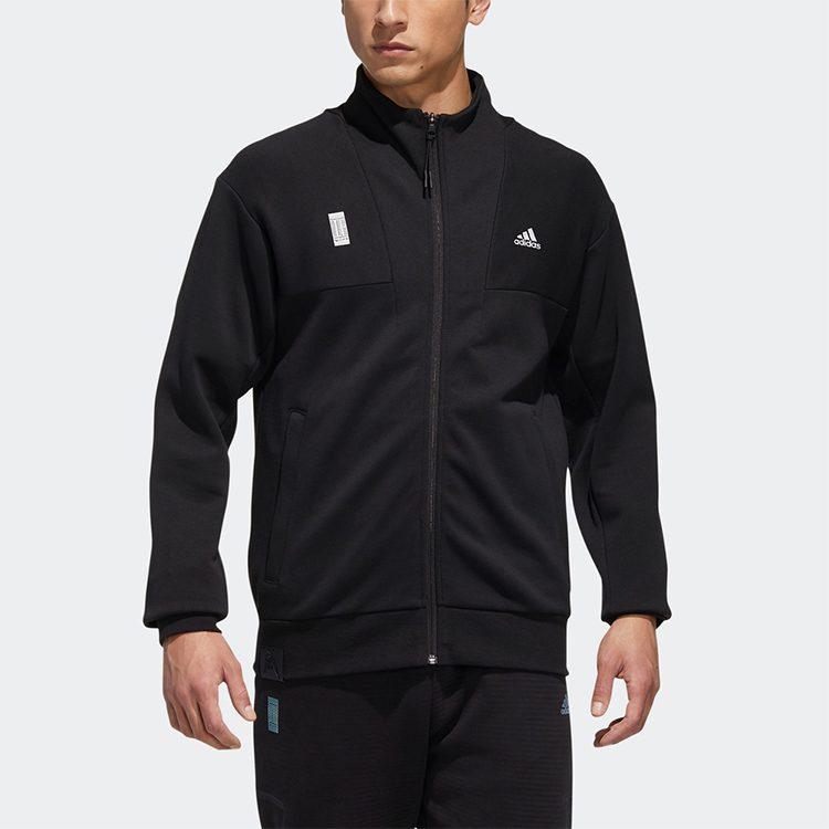 Adidas Jackets Men's Black Stand Collar Moderate Other GF4045