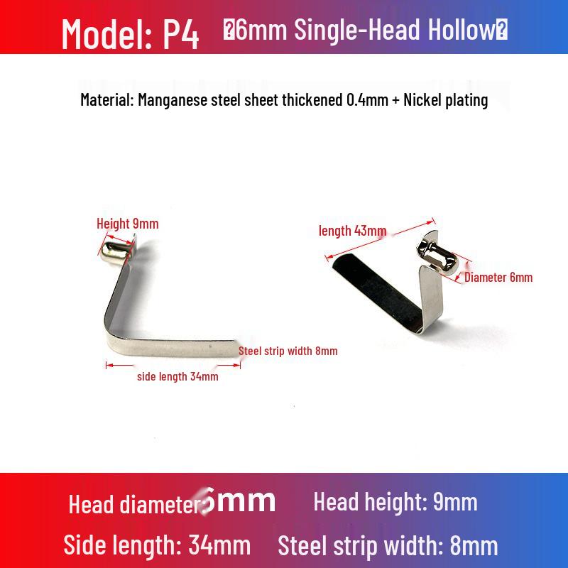 V-Shaped Spring Clip Buckle for Telescopic Tube and Tent Stroller Positioning
