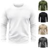 Men's Plaid Long Sleeve Slim Fit T-shirt - European & American Style