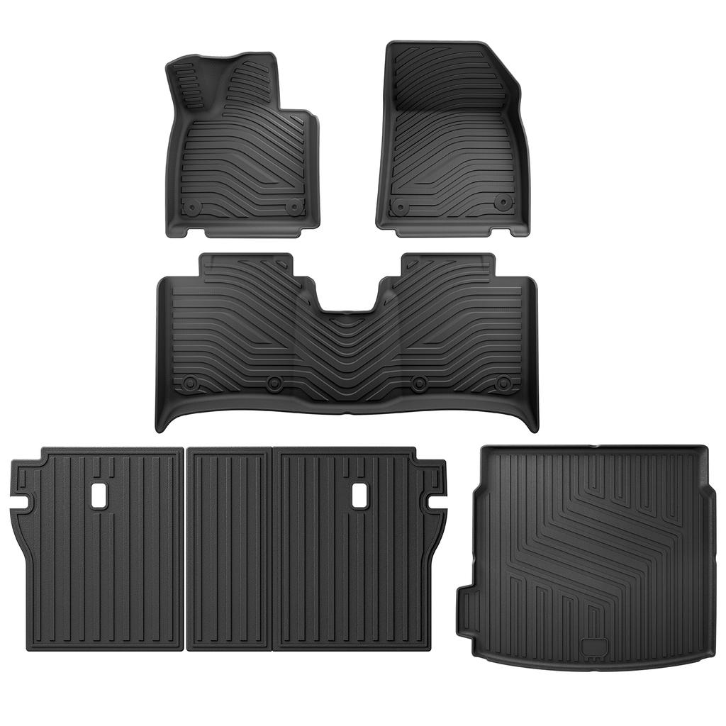 TPE 3D Car Floor Mats Cargo Liner Trunk Pad for ZEEKR 001 Foot Mats Set All Weather Waterproof Left Rudder