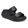 Crocs Classic Crush Puff Wedge Hole Silent Slipper Unisex Black