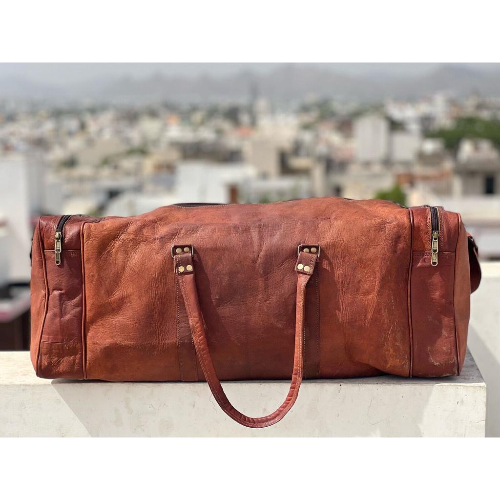 Luggage Overnight Weekend Leather Very Useful Travel Bag Duffle Gym Men Bag