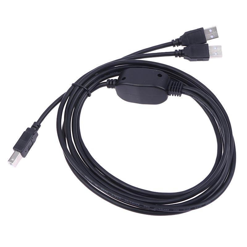 2 In 1 USB A To B Male To Male Printer Cable For    Printer Splitter For Two Computers·