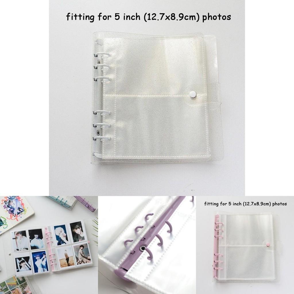 Glittery Transparent 200/100 Pockets Photocard Binder Holder For Kpop Albums