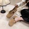 Měkká kůže pohodlné Mary Jane jednoduché boty dámské 2025 jaro nové pozdní večerní vánek jemné ploché ležérní retro kulaté boty