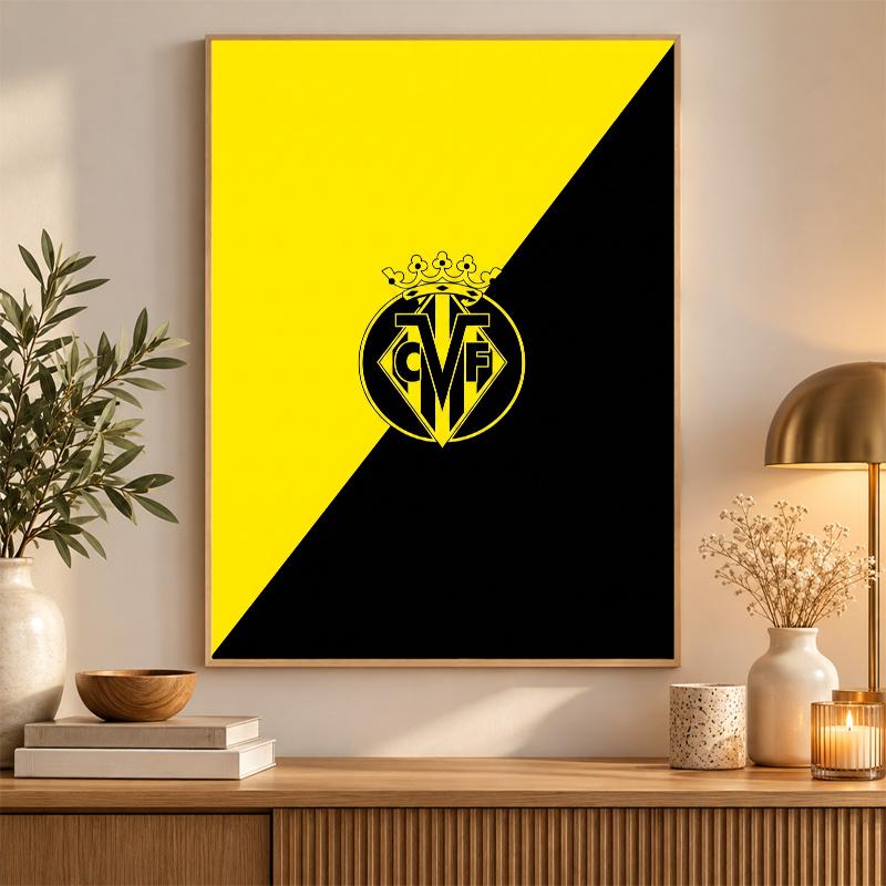 Villarreal FC Diamond Painting Kit 5D Full Drill DIY Diamond Mosaic Wall Art Home Decor