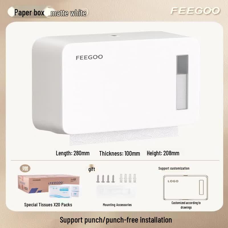 Abdo Wall-Mounted Hand Towel and Tissue Dispenser