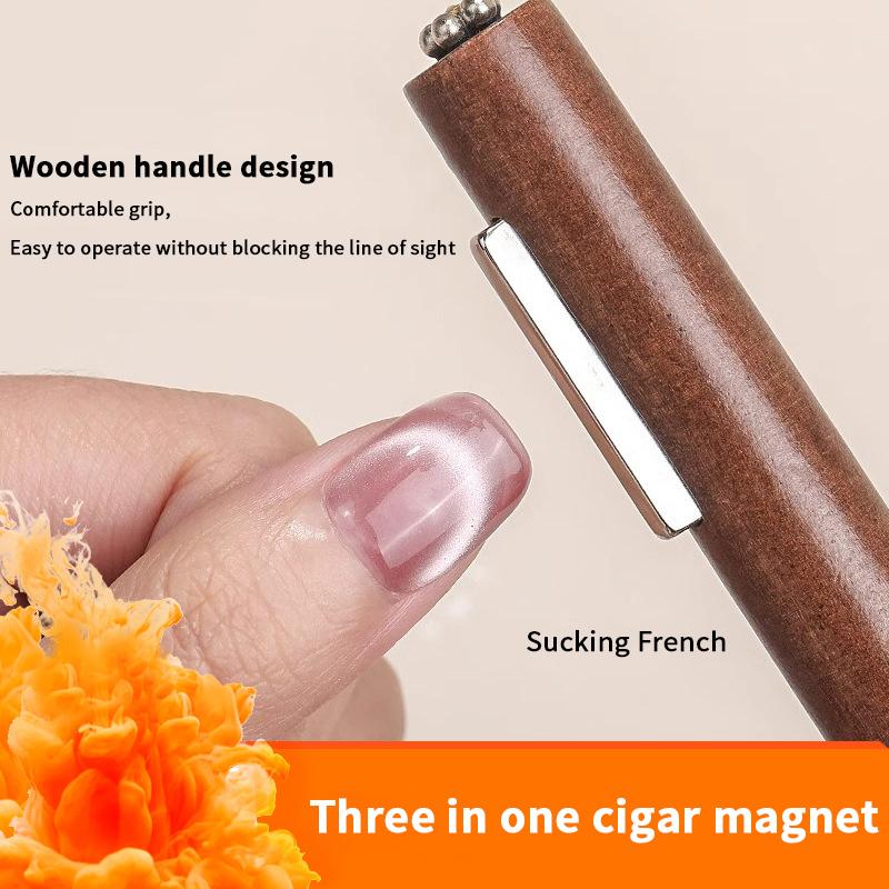 3-In-1 Multifunctional Magnetic Cat'S Eye Gel Large Cylinder Super Strong Magnetic For Nail Polish Line Effect Nail Art Tools