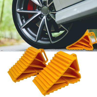 Heavy Duty Rubber Wheel Chock for RV Truck Wheel Stoppers Anti-slip Block Trailer Wheel Chocks Tire Support Pad Blocks Stopper