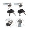 Zinc Alloy Cam Lock 2PCS with 4 Keys for Locking Mailbox Furniture and Cabinet Doors Offering Reliable Performance