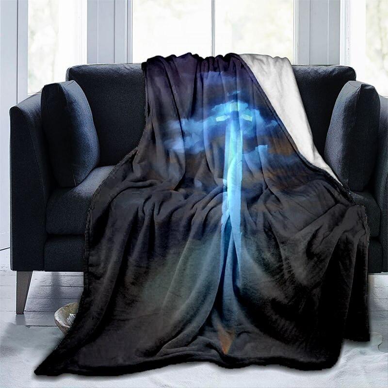 Umelecky potlačená deka na zbrane flanel Mäkká plyšová rozkladacia pohovka vrhacie deky Gedruckt Bettdecke pohovka Geschenk Dropshopping