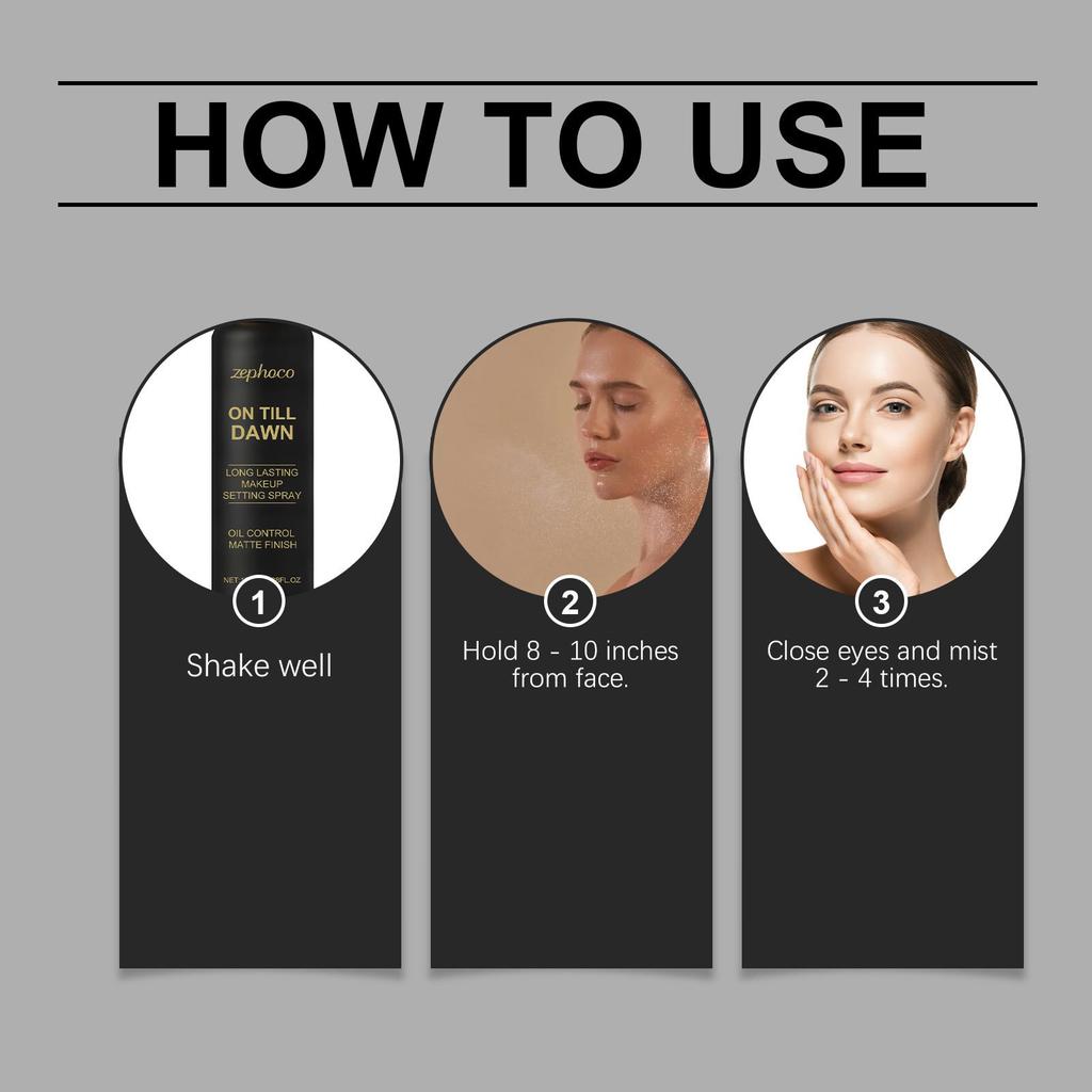 Makeup Setting Spray Long Lasting Finish , Oil Control  , Fast-Drying Mist For All-Day Wear , 100ml