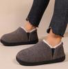 Order A Size Up House Shoes Casual Women Shoes Winter Indoor Fluffy Home Shoes for Men Outdoor Antiskid High Ankle Furry Slippers