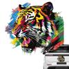 Tiger Scratch Sticker Waterproof Car Window Stickers Colorful Animal Head Decals For Vehicles