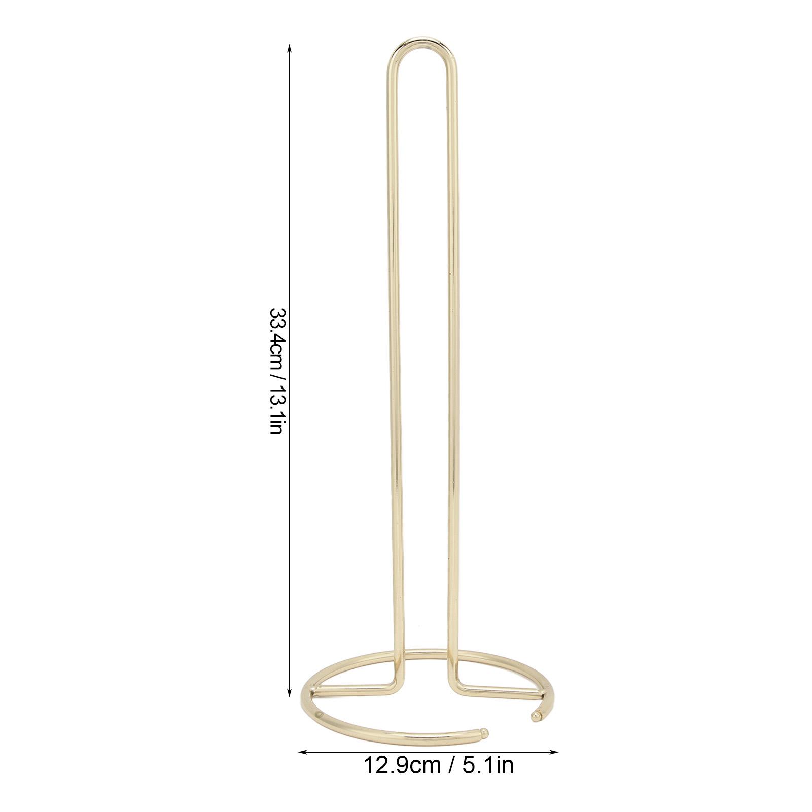 Wrought Iron Tissue Holder Smoother Surfaces Simple 1 Piece Molding Tissue Reserve Paper Holder for   Kitchen Desktop