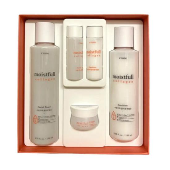 ETUDE Moistfull Collagen Skincare Set Hydrating Firming Toner Emulsion Kit