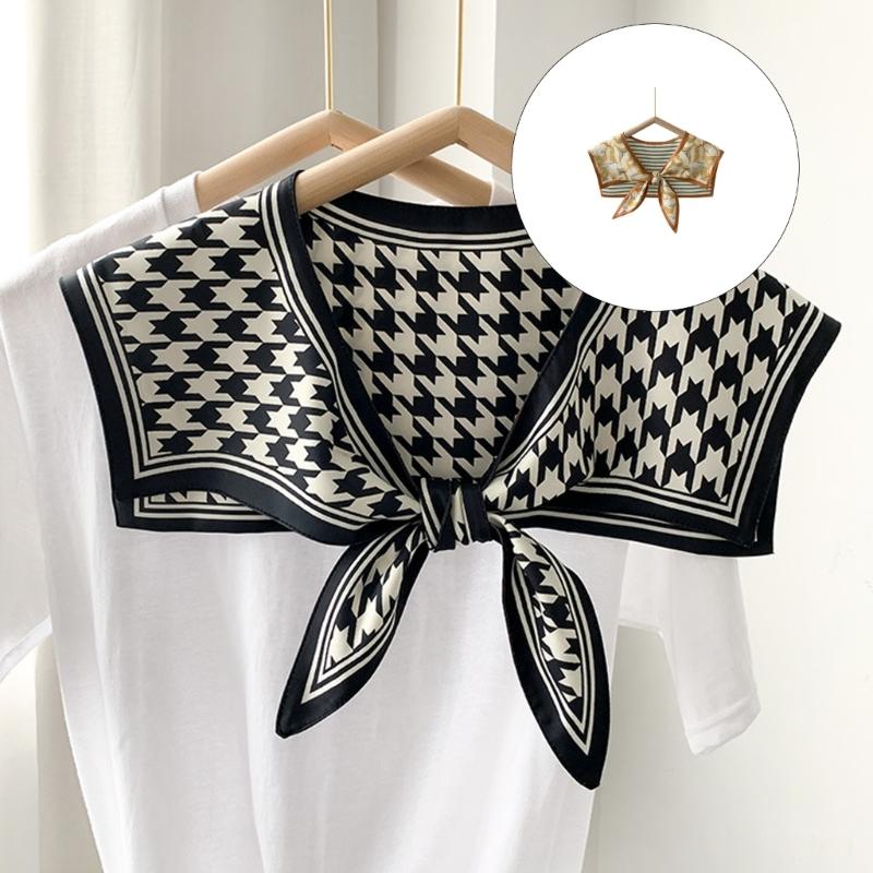 Lightweight Breathable Detachable Collar Scarf Korean Multipurpose Fashion Accessory For Women Summer Spring Autumn