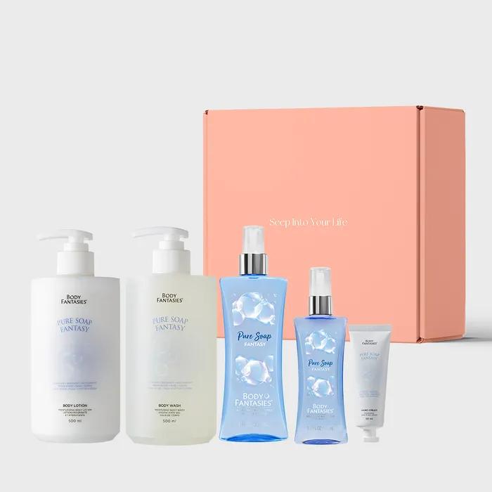 Full package set wash + lotion + hand cream + 2 types of mist (Pure Soap)