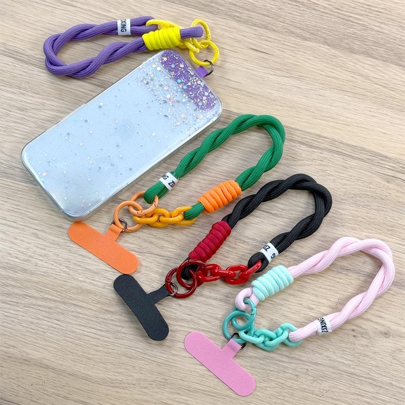 

Colorful Cell Phone Lanyard Mobile Phone Anti-lost Hanging Strap Women Phone Case Safety Chain Rope Pendant