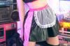 Clearstone Neo Bunny Cosplay Halloween Heart Cut Maid Black Women's