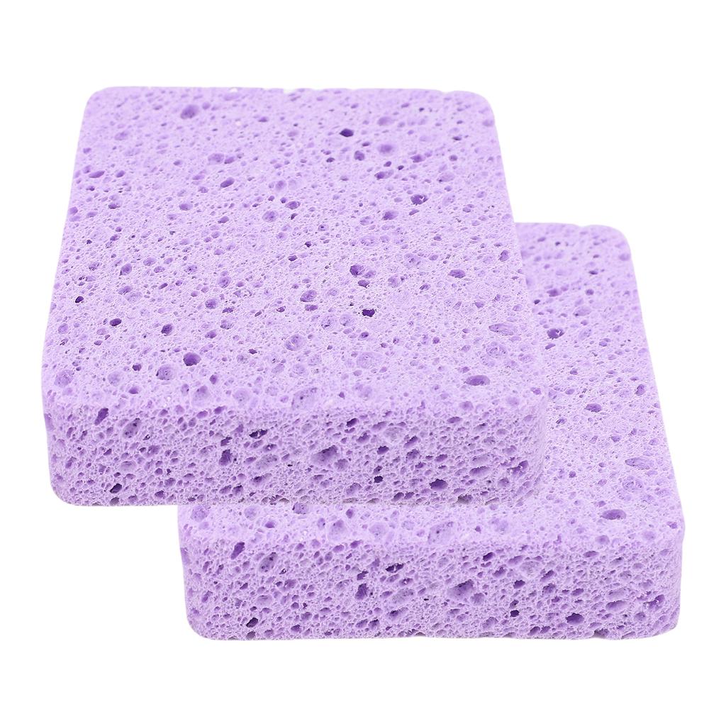 2Pcs Painting Sponge Rectangle Absorbent Sponge Set with Storage Box for Crafting Clning