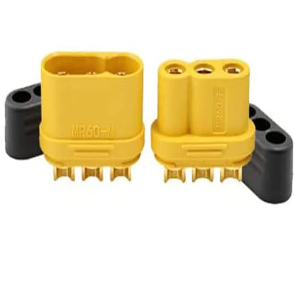 Yiqigou 5 Pairs Wireless Amass MR60 Male To Female Plug Connector Adapter with Sheath for Lipo