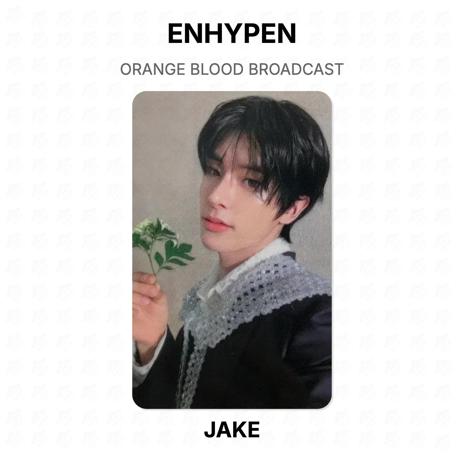 ENHYPEN ORANGE BLOOD BROADCAST Официальная фотокарточка JAKE