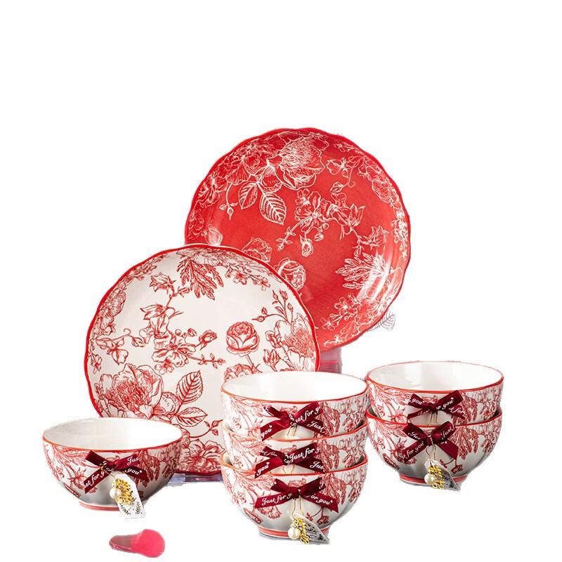 Koningin van de Rozen Bone China Servies Cadeauset