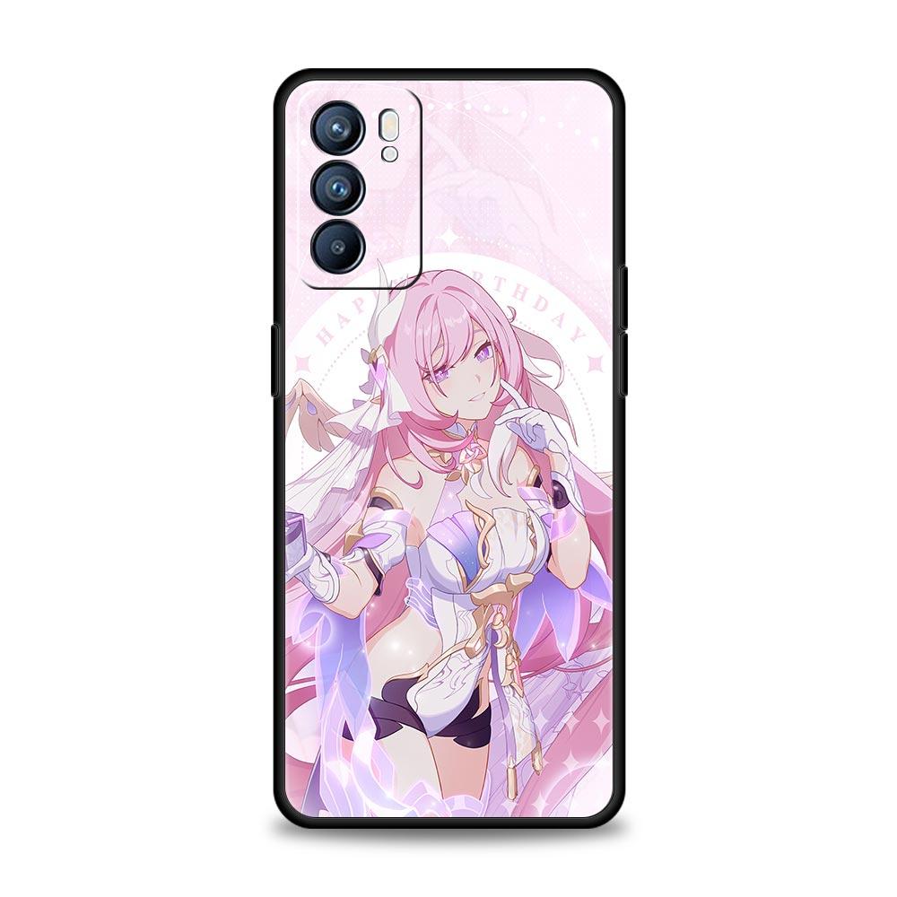 

Чехол для телефона Honkai Impact 3rd Game для Oppo Reno7 Reno6 Pro Plus A54 5G Find X6 X5 A53 A52 A9 A15 A95 A17 A16 A76 A74 A57 Oppo A17
