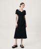 Etmont Heart Neck Strap Dress, Black