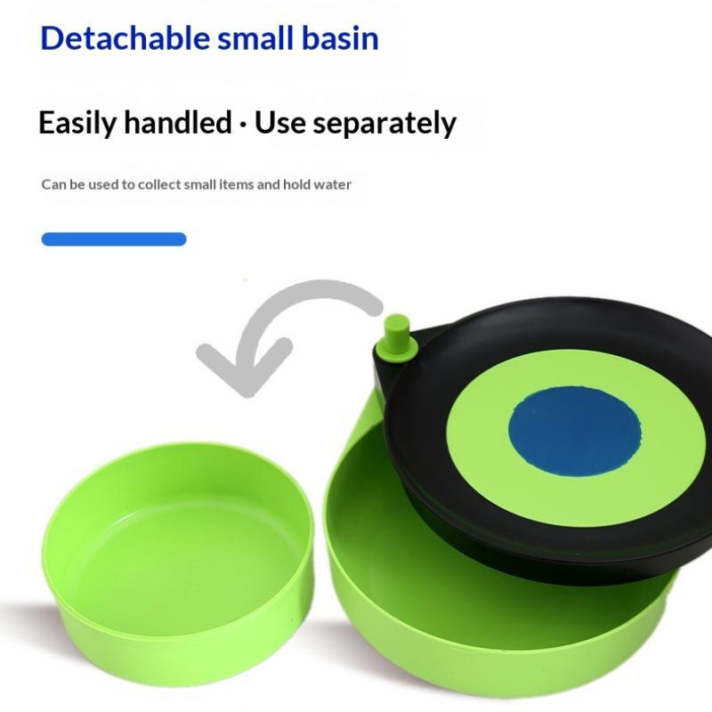 Fishing Bait Tray Storage Box 2/3 Layers Removable Hand Tray Durable Fishing Chair Tool for Outdoor Freshwater Fishing