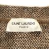 SAINT LAURENT Italian mohair blend Leopard Pattern Long sleeve sweater Women Used