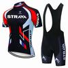 Strava Bicycles Cyklistický dres Set MTB Pánský Cyklistický dres Letní Cyklistické tričko Cyklistické kraťasy s laclem Oblek Triatlon Horské kolo Oblečení