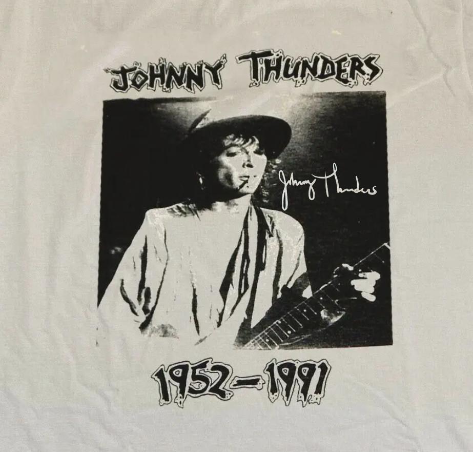 Vintage Johnny Thunders 1952 - 1991 Cotton White All Size Unisex Shirt BL027 Unisex T-Shirt XXXXL