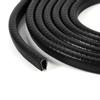 300cm Rubber Car Door Edge Guard Molding Trim Interior Metel Clips Seal Strip